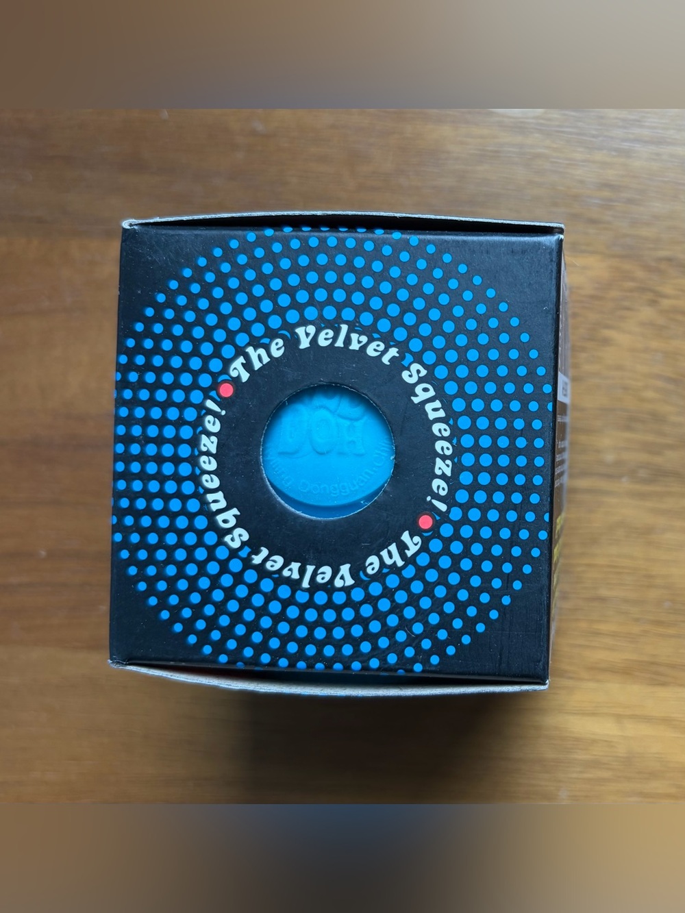 Needoh Blue Fuzz Ball Squishy Velvet Squeeze FuzzBall NEW IN BOX SEALED - Picture 6 of 6